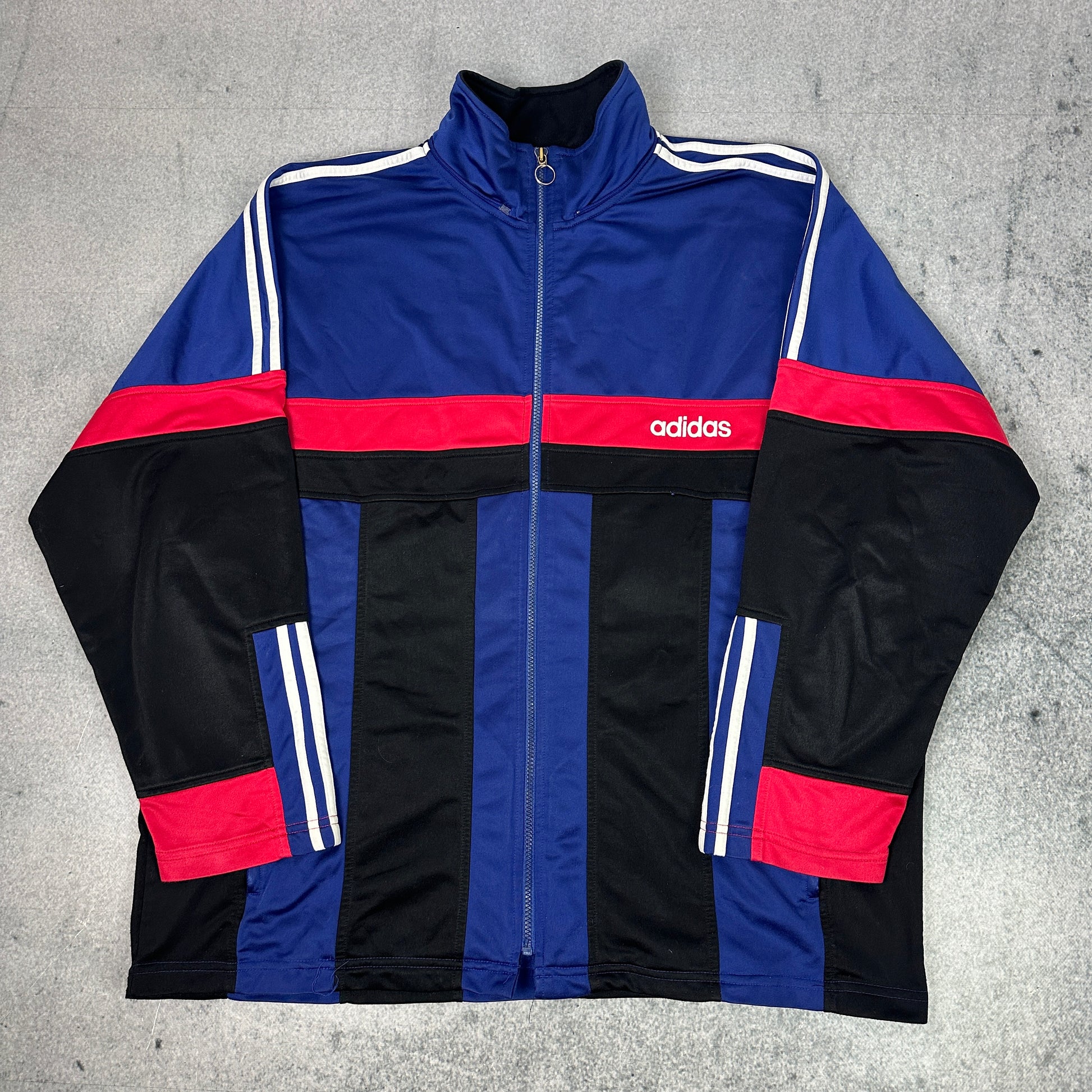 80s/90s Adidas Trainingsjacke Blau (XL)