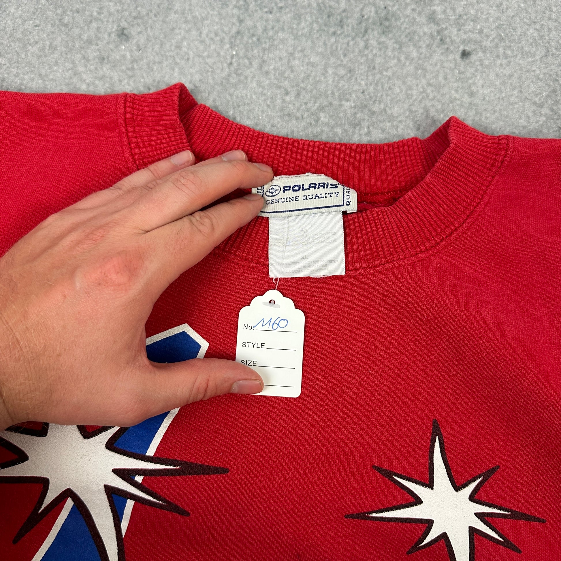 Vintage Polaris Racing Sweater Rot (XL)