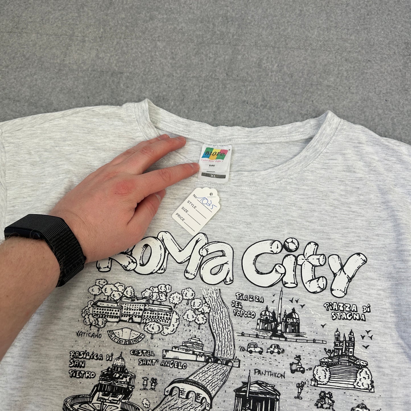 Vintage Rom T-Shirt Grau (XL)