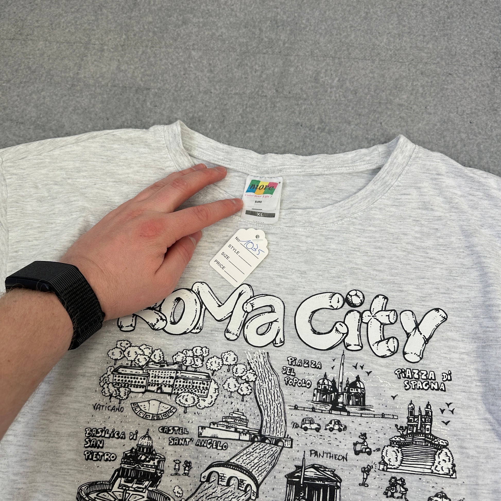 Vintage Rom T-Shirt Grau (XL)