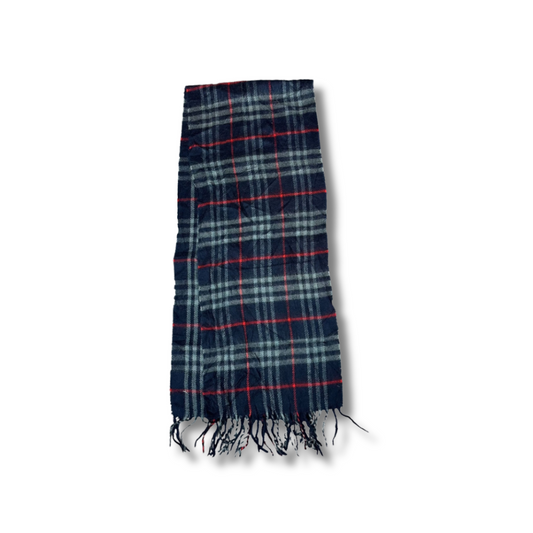 Vintage Burberry Cashmere Schal Blau
