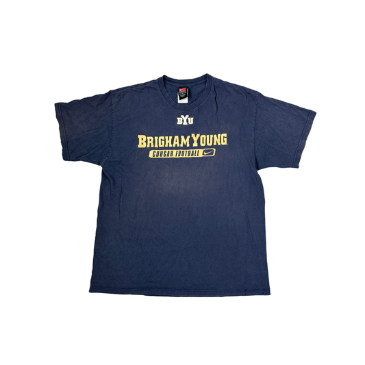 Nike Brigham Young Cougars Football T-shirt Marineblau (L)