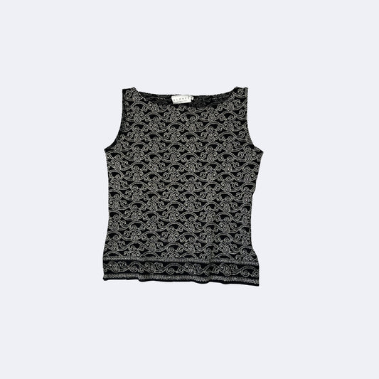 Hennes Glitzer Top Schwarz (S)