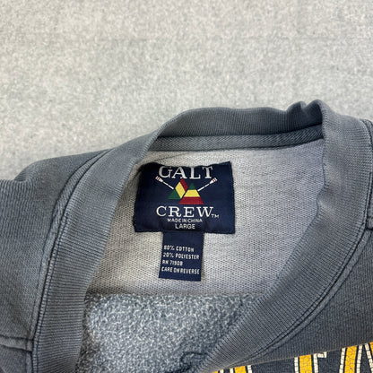 Vintage 90s Galt Michigan Wolverines Sweater Grau (L)