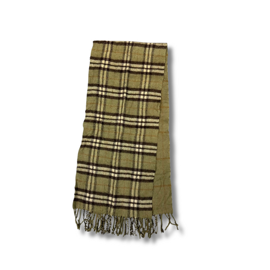 Vintage Burberry Cashmere Schal Grün