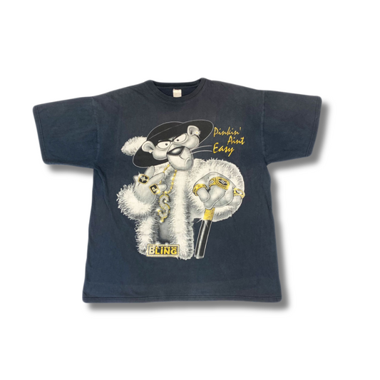 Vintage Pinkin Aint Easy T-Shirt Dunkelblau (2XL)