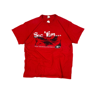 2012 Georgia Bulldogs Football T-Shirt Rot (L)