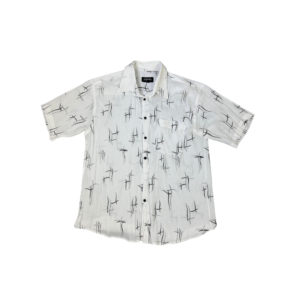 Vintage Versace Classic Hemd Weiß (XL)