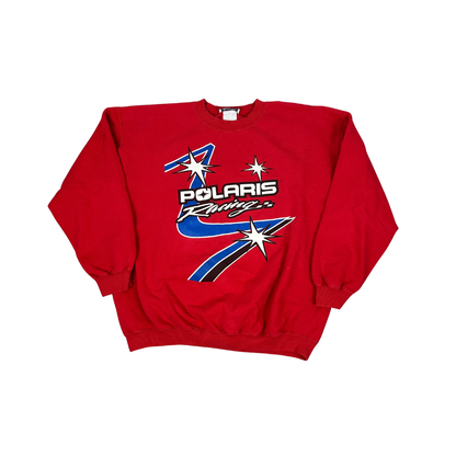 Vintage Polaris Racing Sweater Rot (XL)