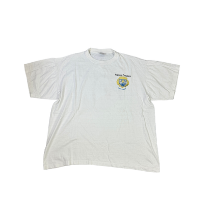 Vintage Sapeurs Pompiers T-Shirt Weiß (L-XL)