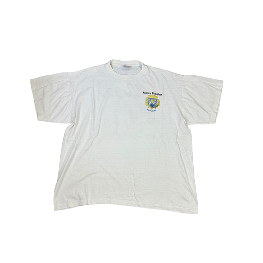 Vintage Sapeurs Pompiers T-Shirt Weiß (L-XL)