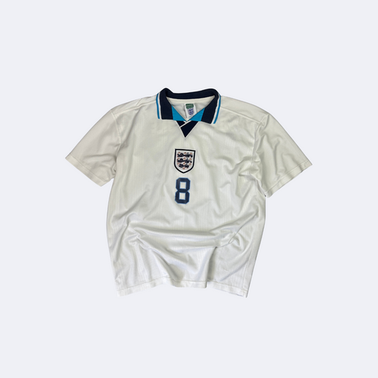 England Heimtrikot 1995-1996 Gascoigne 8 (XL)