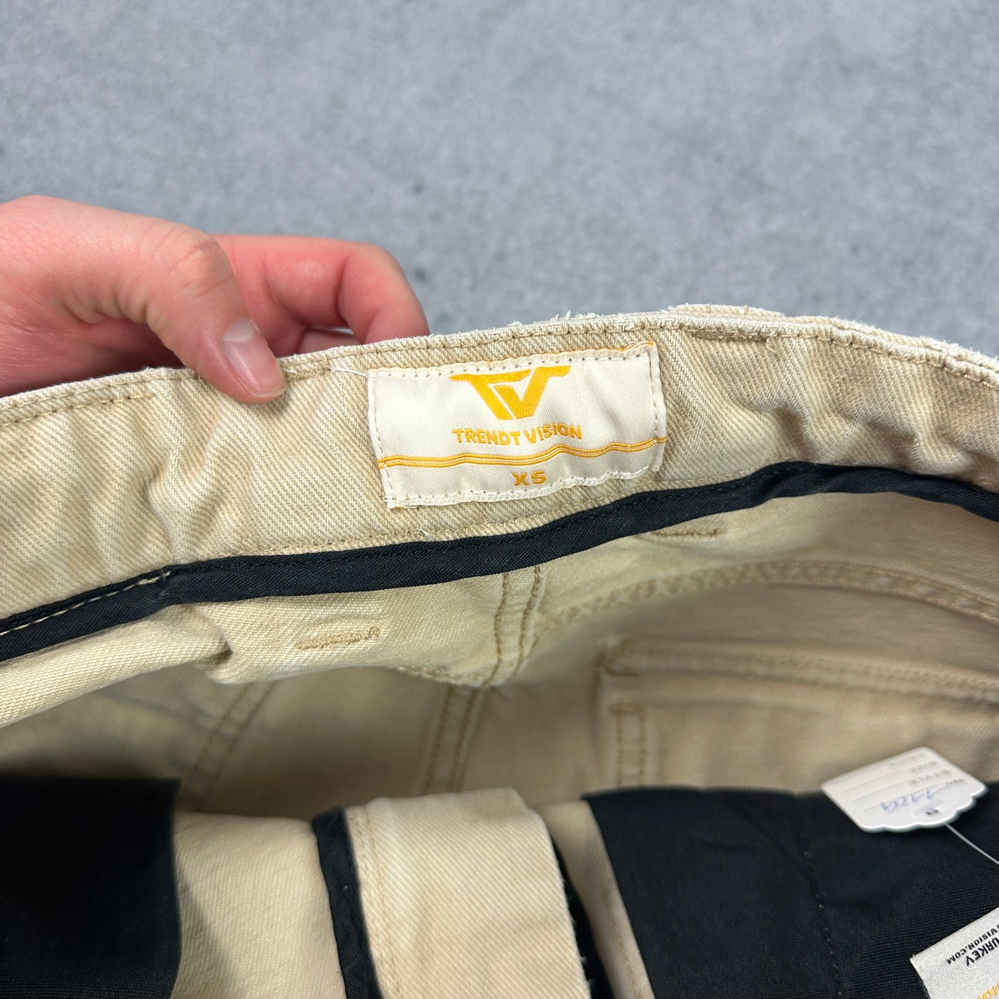 Trendt Vision Cargoshorts Jeans Beige (XS)