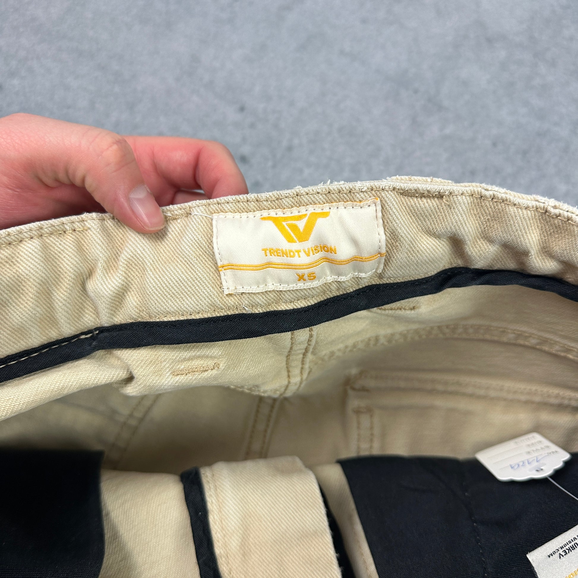 Trendt Vision Cargoshorts Jeans Beige (XS)