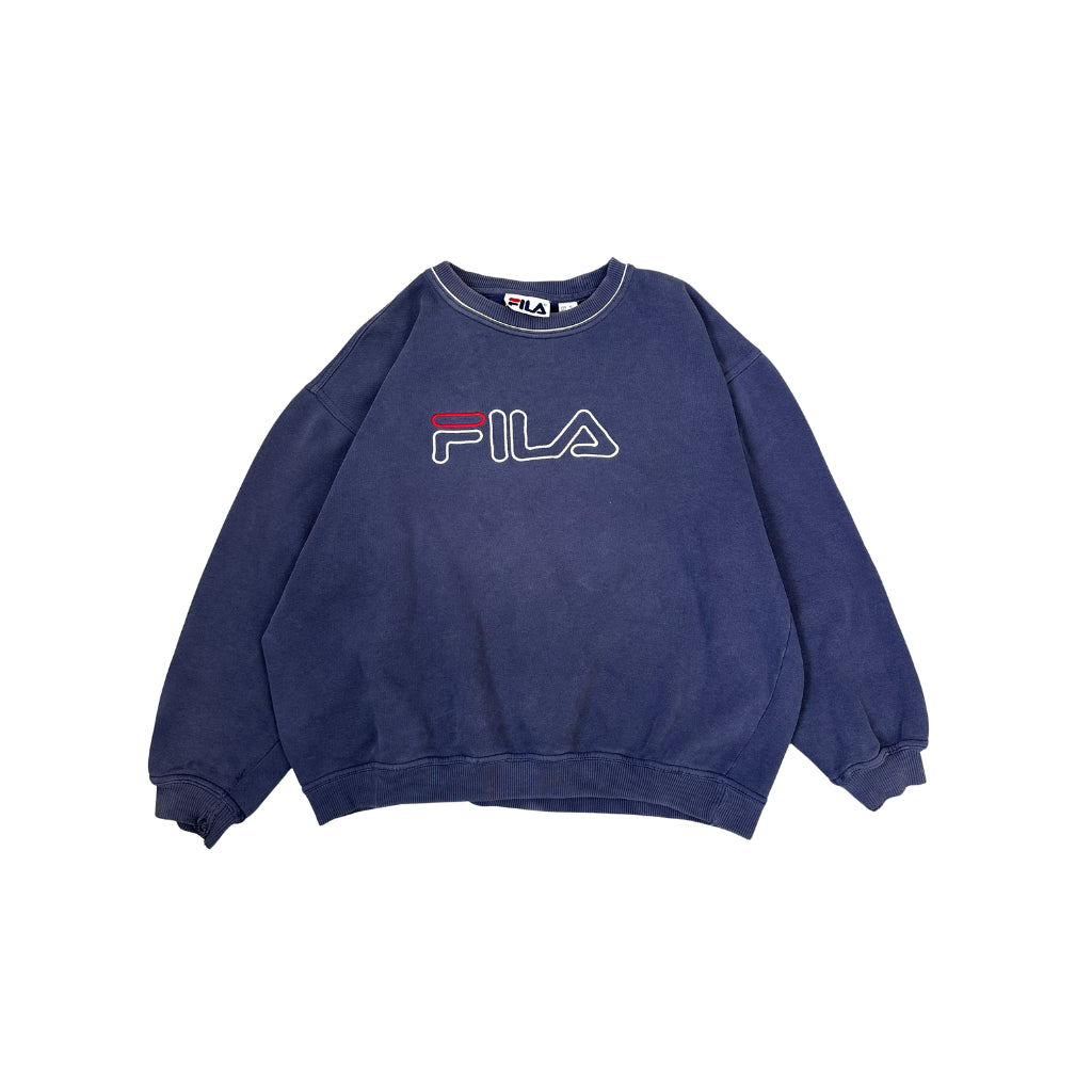 Vintage Fila Sweater Marineblau (XL)