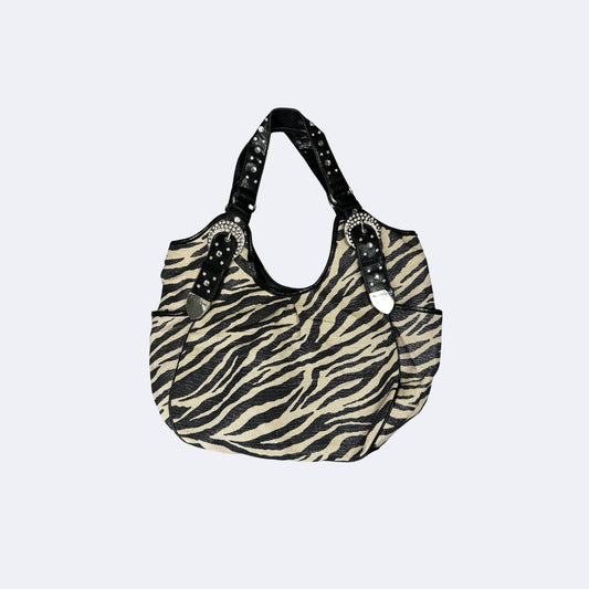 Y2K Zebra Print Handtasche