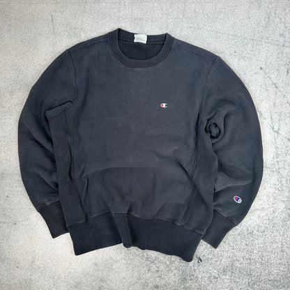 Vintage Champion Champion Sweatshirt Schwarz (L)