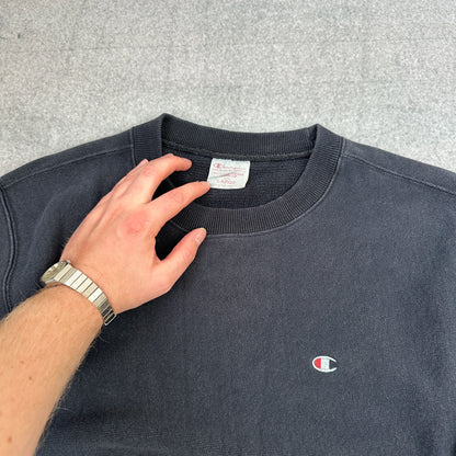 Vintage Champion Champion Sweatshirt Schwarz (L)