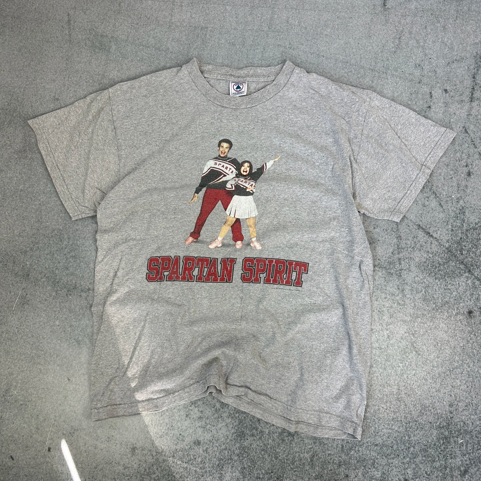 Vintage Delta Spartan Spirit Cheerleader T-shirt Grau (L)