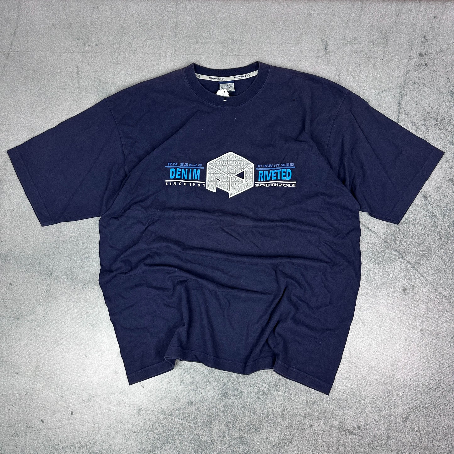 Vintage Southpole Southpole Denim / Streetwear Graphic T-Shirt Marineblau (XL)