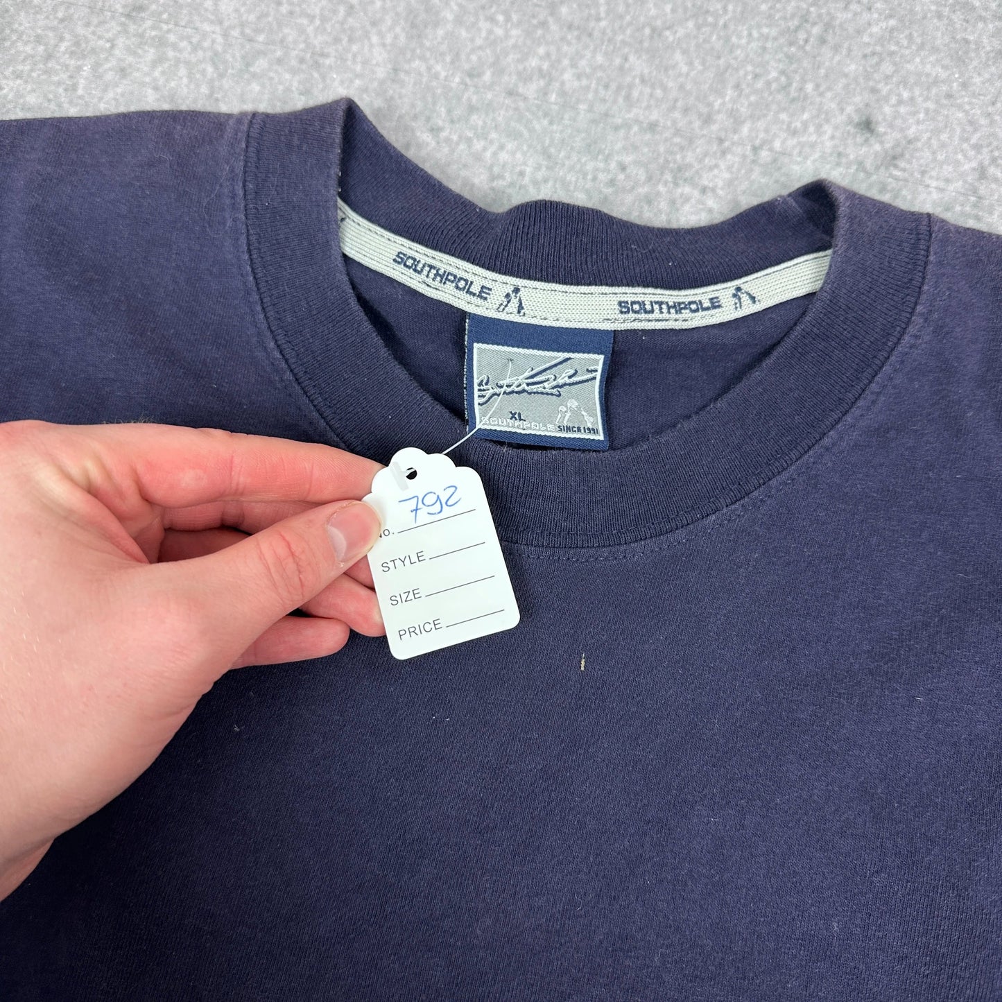 Vintage Southpole Southpole Denim / Streetwear Graphic T-Shirt Marineblau (XL)