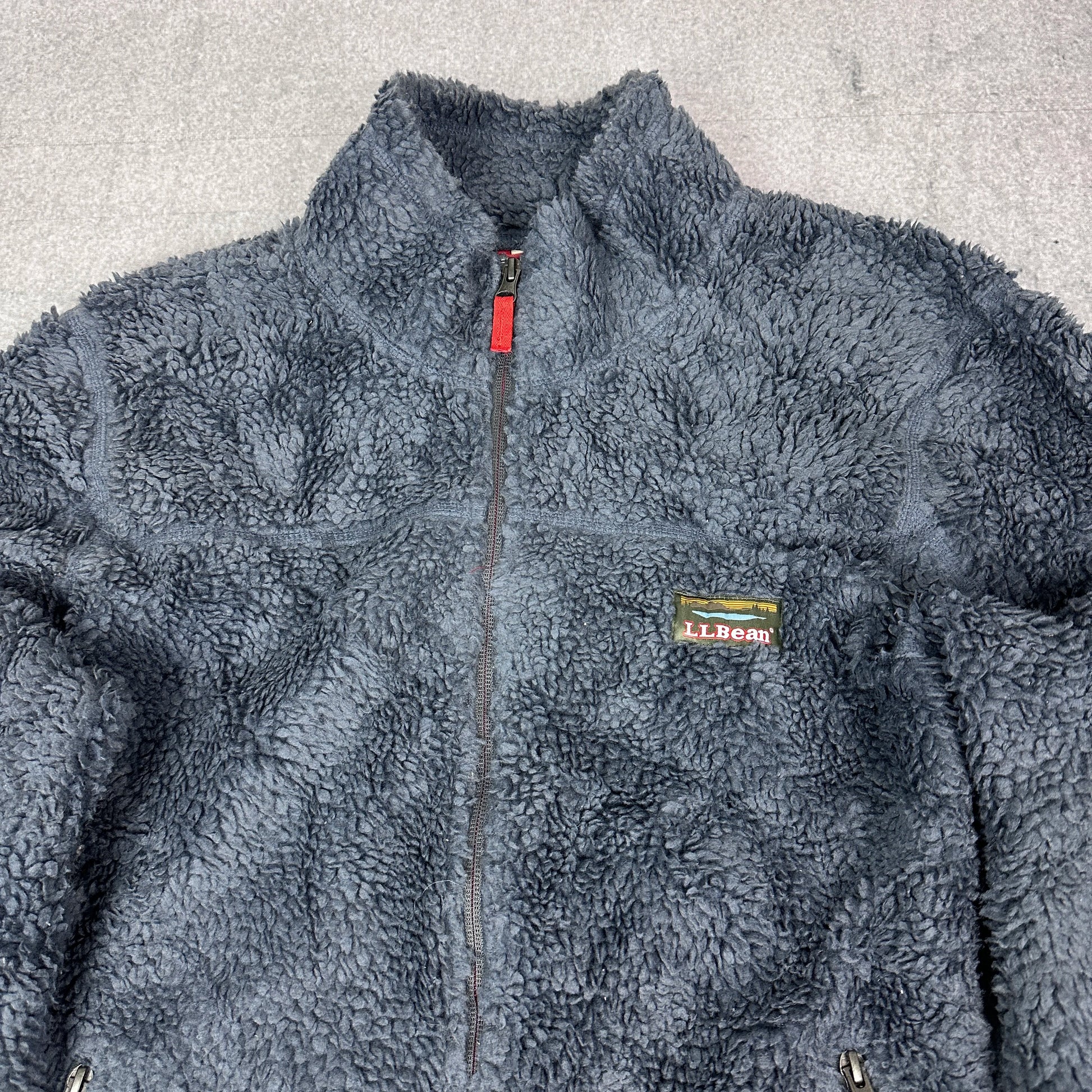 Vintage L.L.Bean Fleecejacke Grau (L)