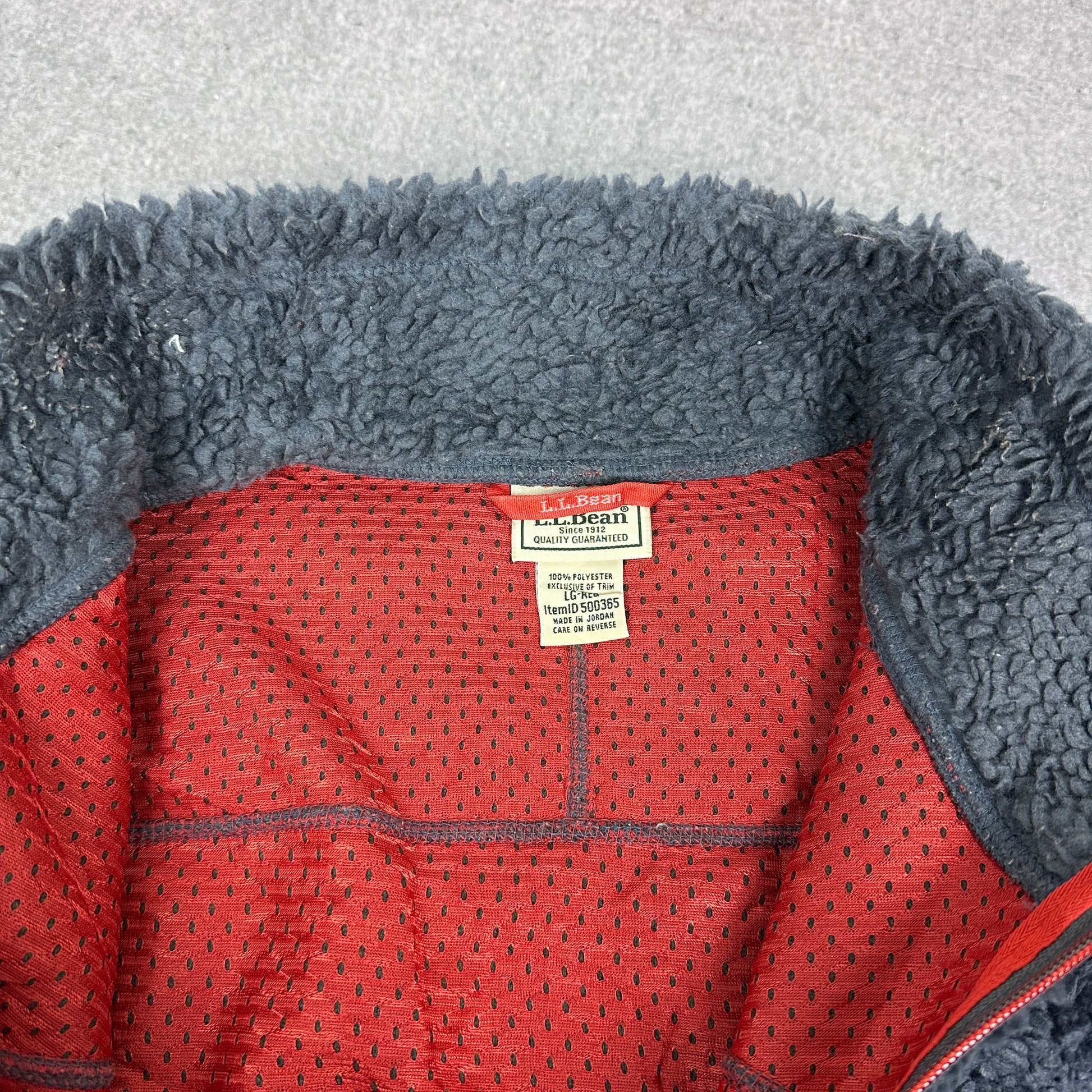 Vintage L.L.Bean Fleecejacke Grau (L)