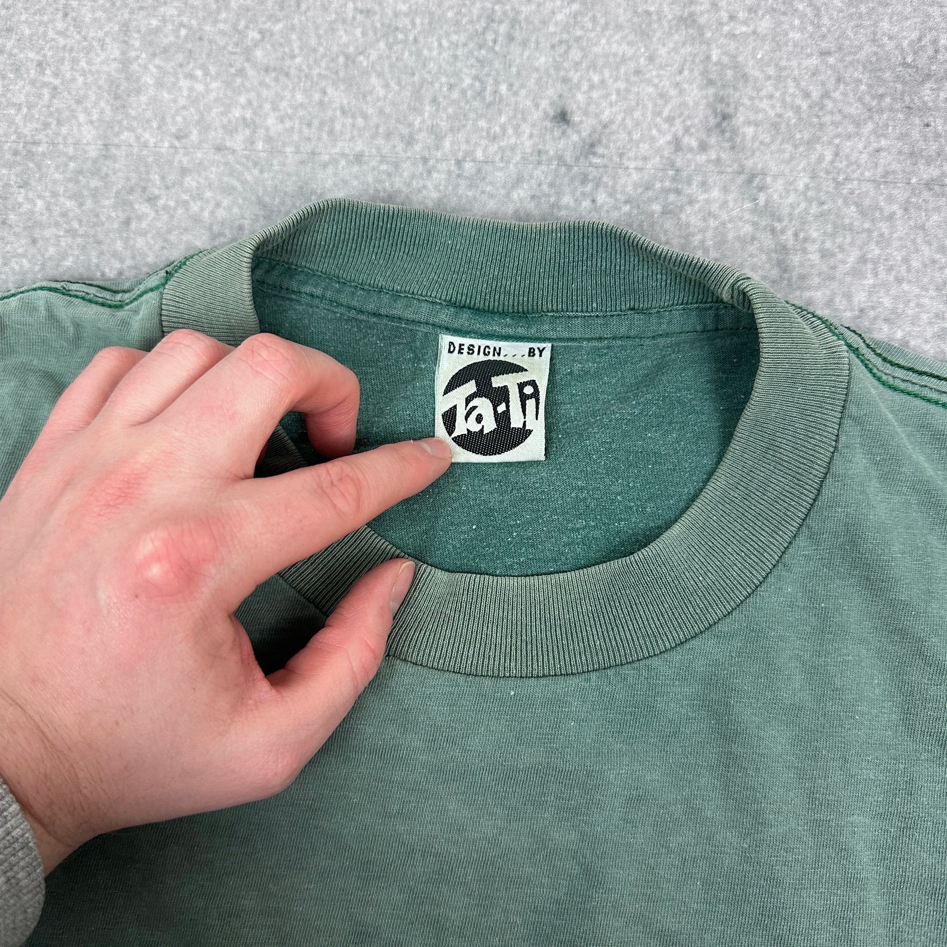 Vintage Design By Ta-ta Fido Dido Cartoon T-Shirt Grün (L)