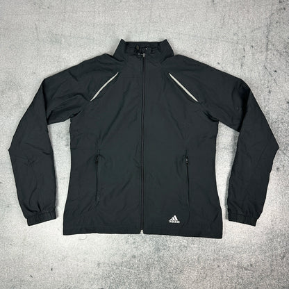 Vintage Adidas Windbreaker / Trainingsjacke Schwarz (M)
