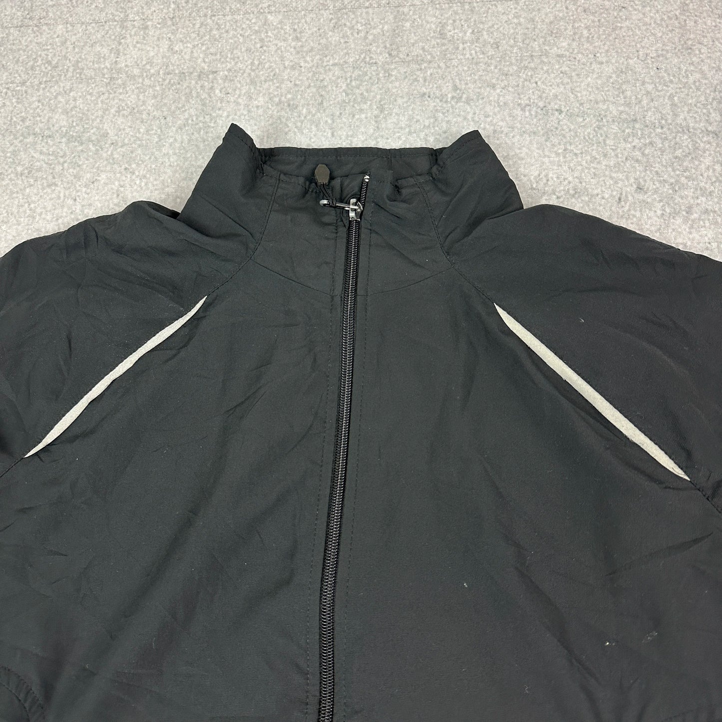 Vintage Adidas Windbreaker / Trainingsjacke Schwarz (M)