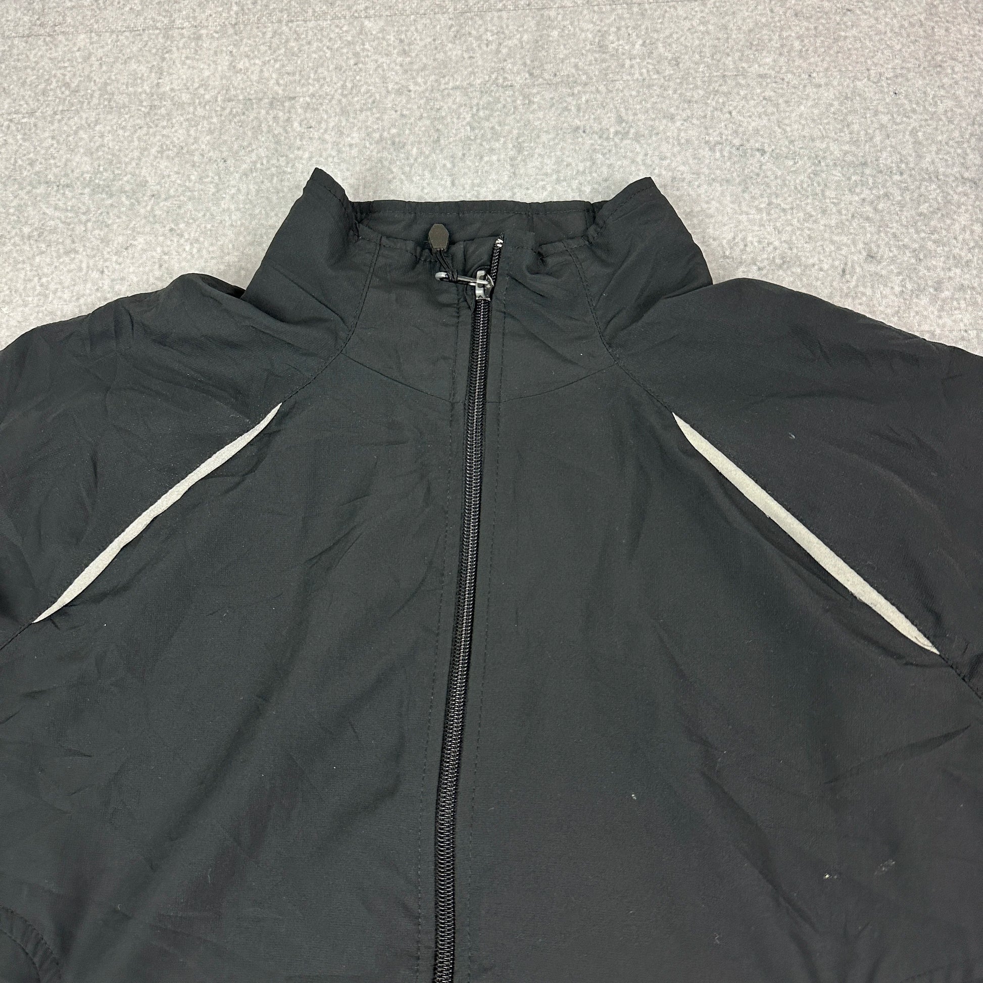 Vintage Adidas Windbreaker / Trainingsjacke Schwarz (M)