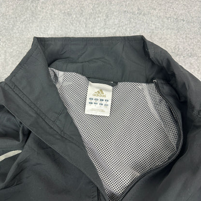 Vintage Adidas Windbreaker / Trainingsjacke Schwarz (M)