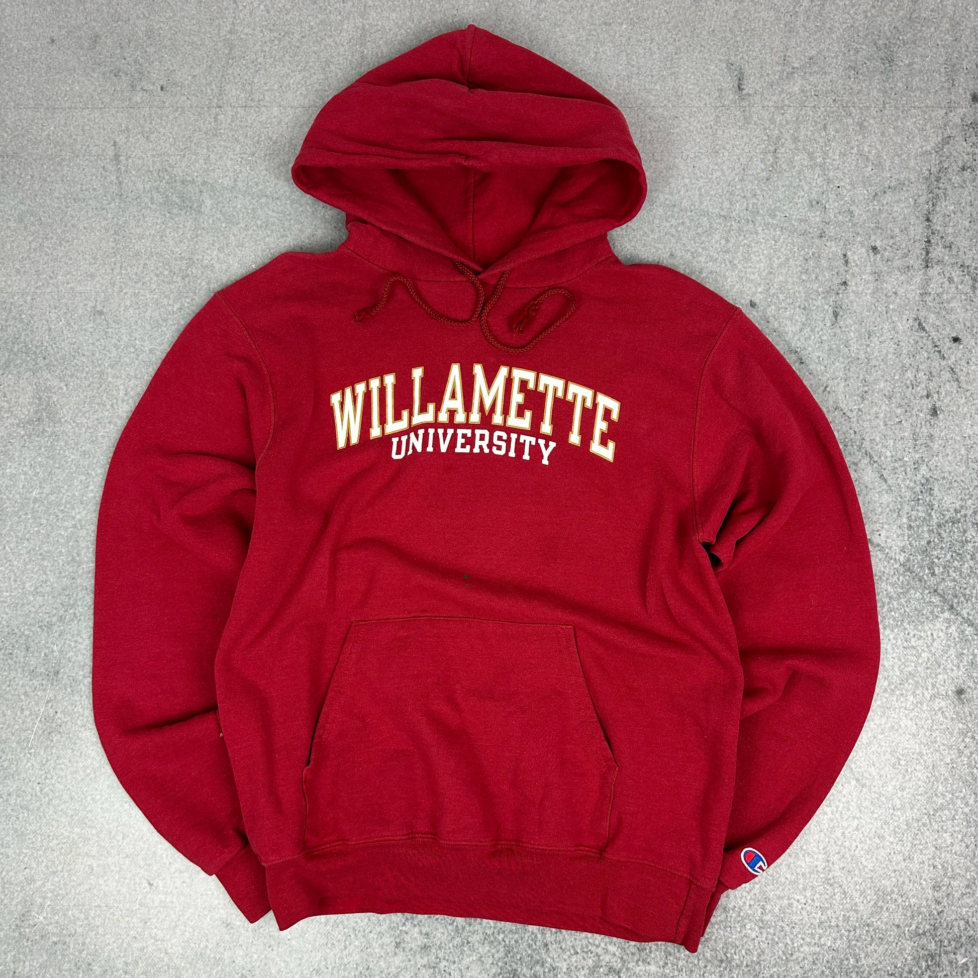 Vintage Champion Willamette University Hoodie Rot (S)