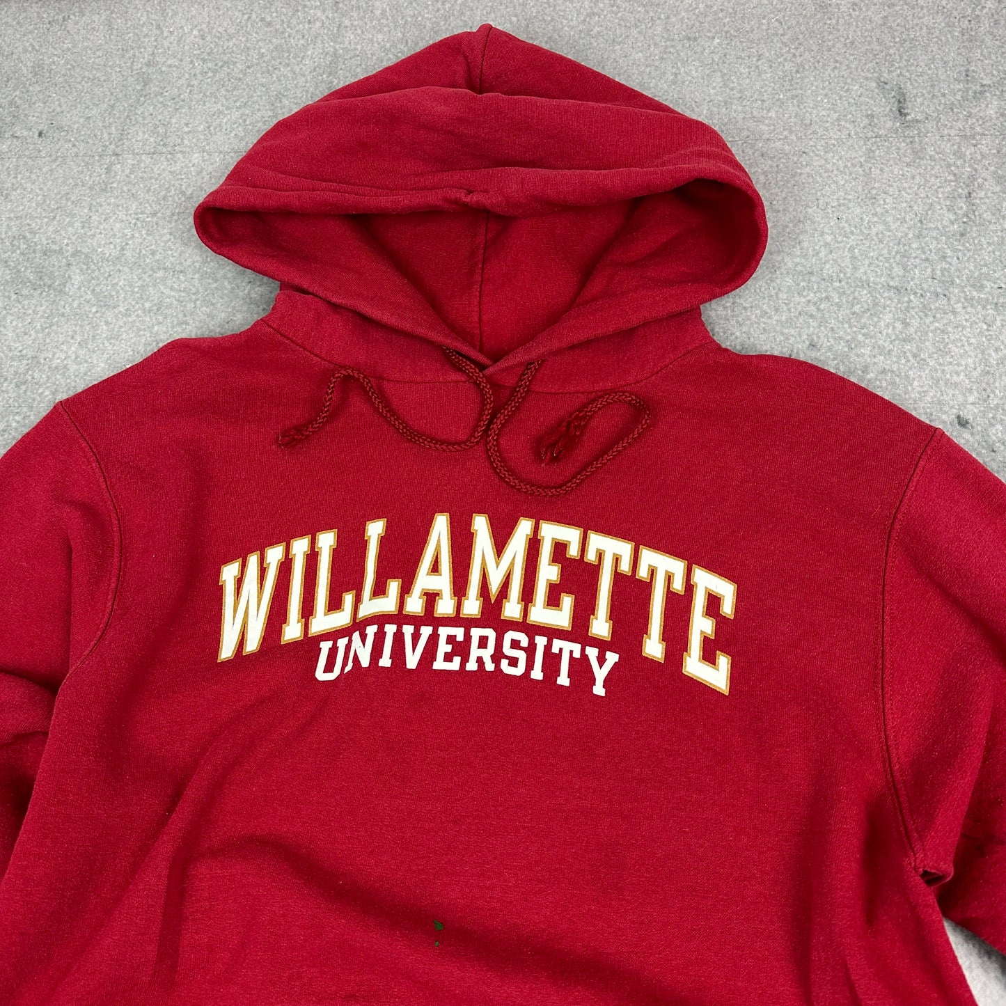Vintage Champion Willamette University Hoodie Rot (S)