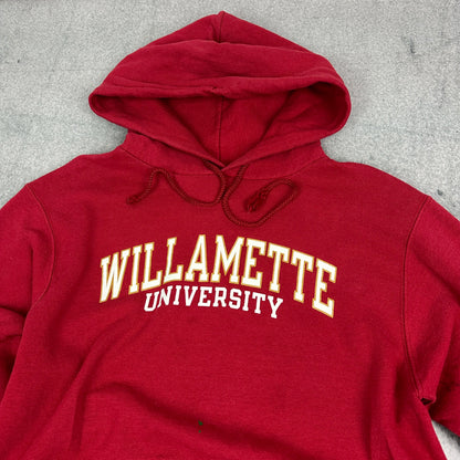 Vintage Champion Willamette University Hoodie Rot (S)