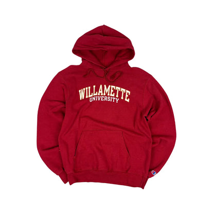 Vintage Champion Willamette University Hoodie Rot (S)