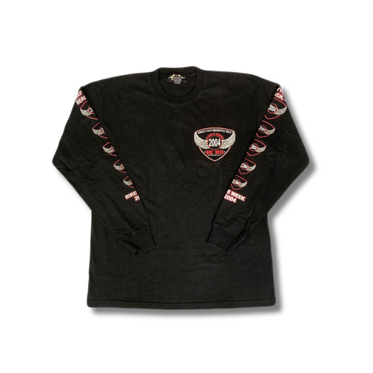 Vintage Daytona Beach Bike Week 2004 Longsleeve Schwarz (M)