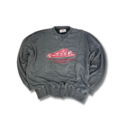 Vintage 1990 Levis Big Logo Sweater Grau (L)