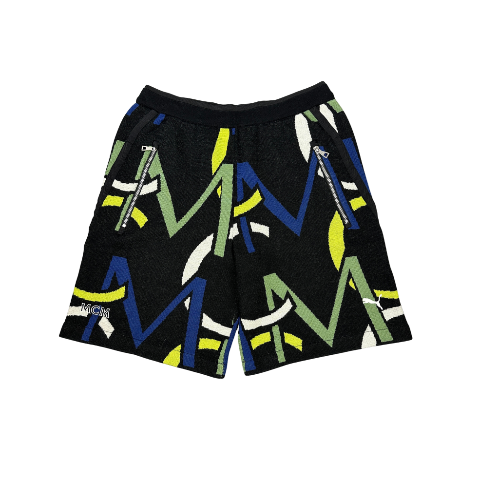 MCM X Puma Shorts All Over Print Schwarz (L)