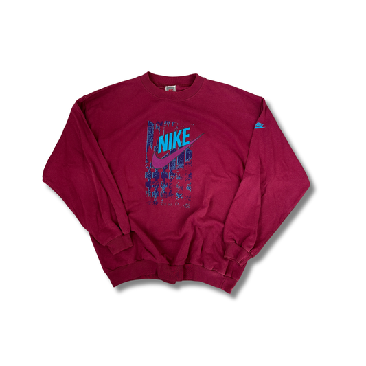 Vintage 90s Nike Sweater Rot (XL)
