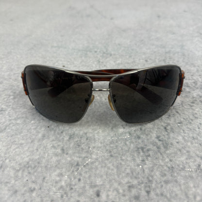 Vintage Prada 2005 Pilot Wrap Sonnebrille Braun