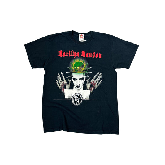 2007 Fruit Of The Loom Marilyn Manson T-Shirt Schwarz (M)