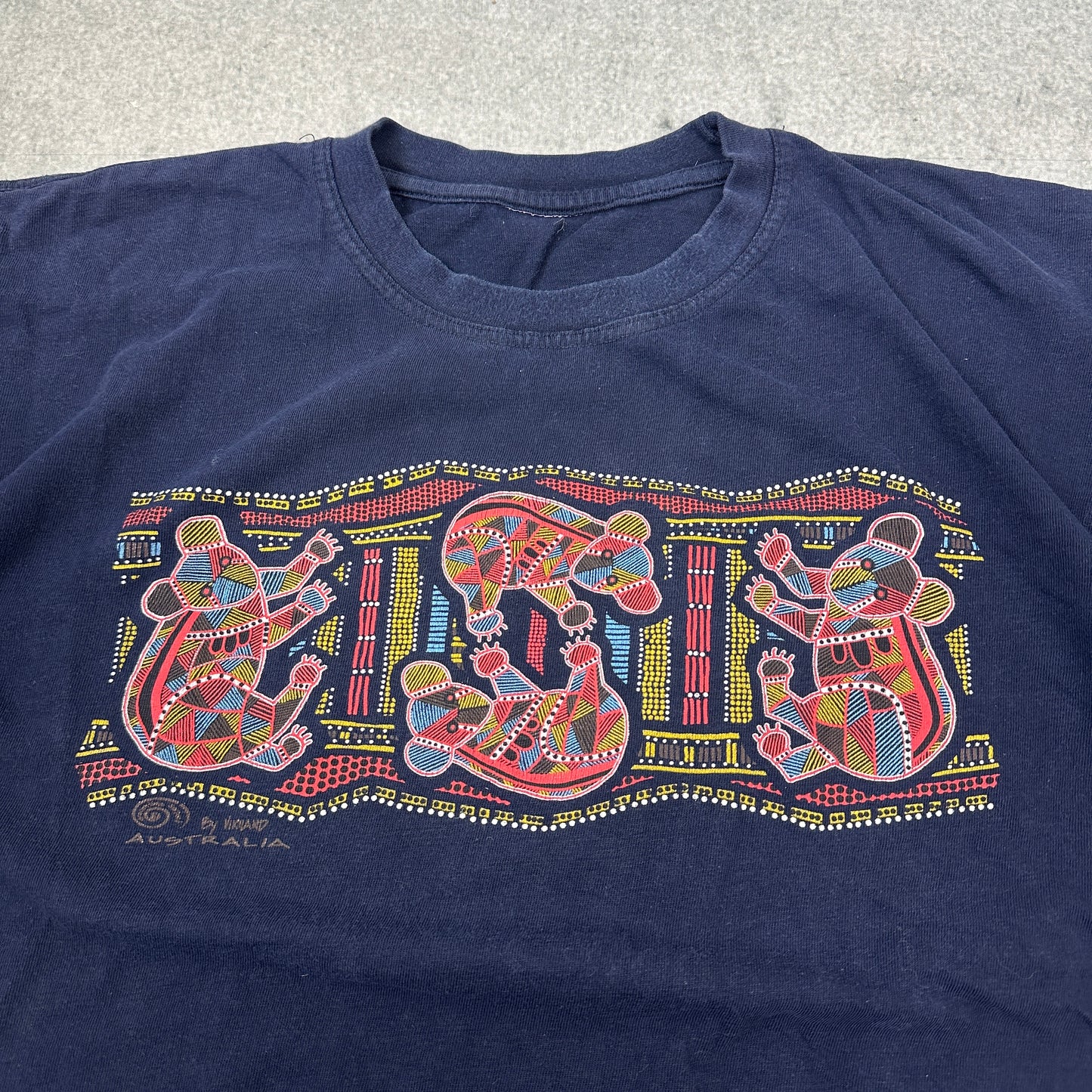 Vintage Australia T-Shirt Marineblau (M-L)