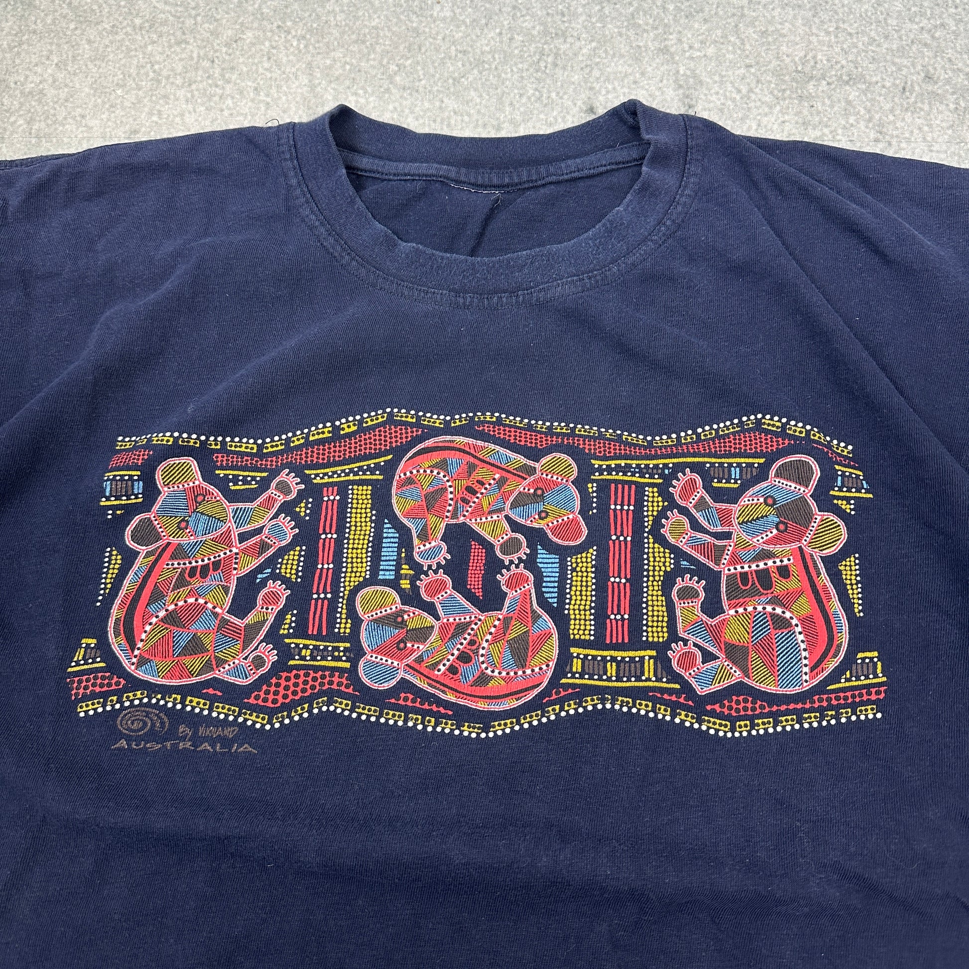 Vintage Australia T-Shirt Marineblau (M-L)