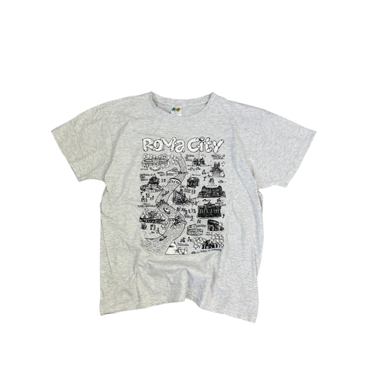 Vintage Roma City T-Shirt Grau (XL)