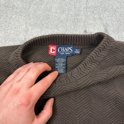Vintage Chaps Strickpullover Braun (XL)