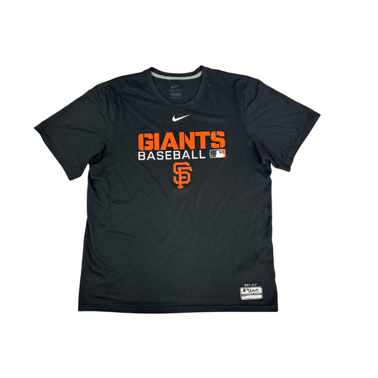 Nike Giants Baseball T-Shirt Schwarz (M)