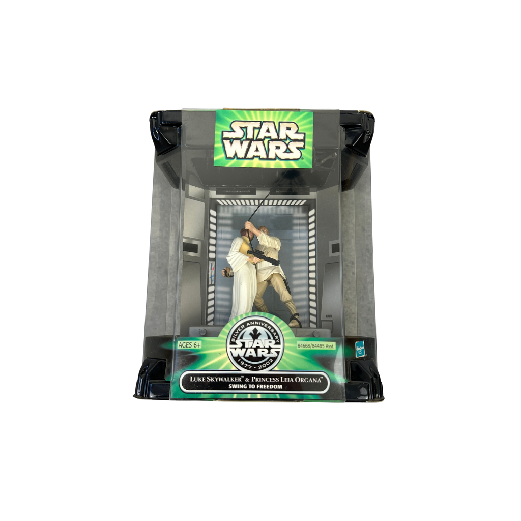 Star Wars Silver Anniversary 2002 – Luke Skywalker & Princess Leia „Swing to Freedom“ Hasbro