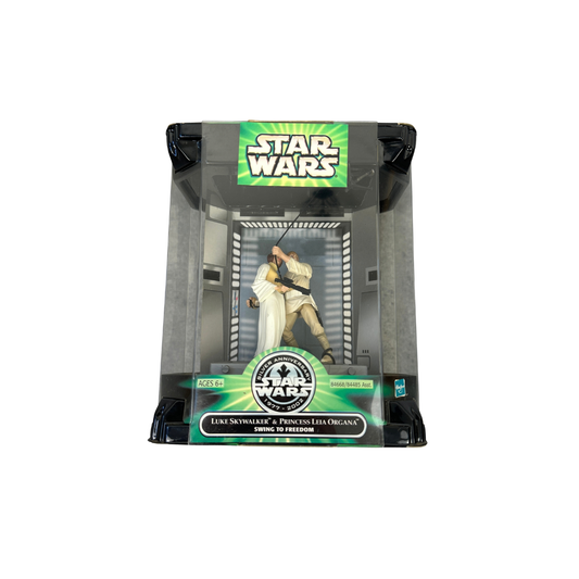 Star Wars Silver Anniversary 2002 – Luke Skywalker & Princess Leia „Swing to Freedom“ Hasbro