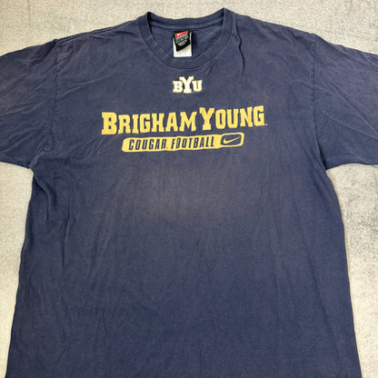 Nike Brigham Young Cougars Football T-shirt Marineblau (L)